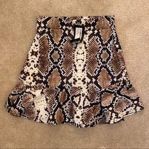 NastyGal snakeskin skirt
